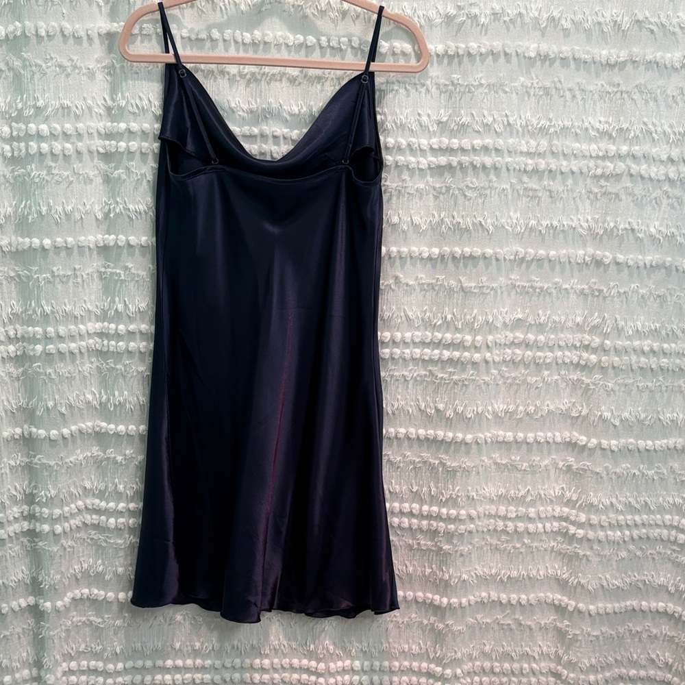 Elegant Navy Blue Slip Dress